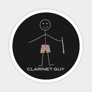 Funny Mens Clarinet Guy Magnet